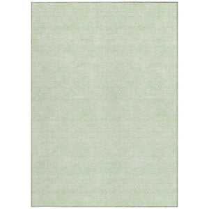 Homeroots 3' Artichoke Green Geometric Washable Area Rug For Indoor And Outdoor Spaces - Durable Style! 9' X 12' Polyester 602429