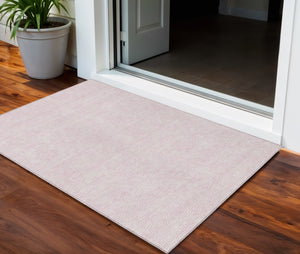 Homeroots 3' Artichoke Green Geometric Washable Area Rug For Indoor And Outdoor Spaces - Durable Style! 3' X 5' Polyester 602437