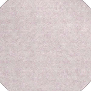 Homeroots 3' Artichoke Green Geometric Washable Area Rug For Indoor And Outdoor Spaces - Durable Style! 8' Round Polyester 602439