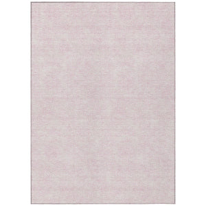 HomeRoots 5' Modern Pink and Ivory Geometric Area Rug for Indoor and Outdoor Use – Durable, Washable, Versatile 8' X 10' 602440