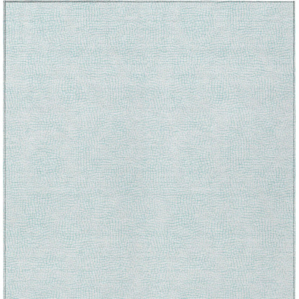 Homeroots 3' Artichoke Green Geometric Washable Area Rug For Indoor And Outdoor Spaces - Durable Style! 3' X 5' Polyester 602443