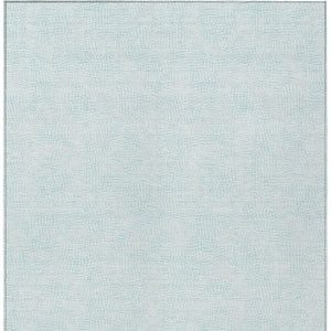 Homeroots 3' Artichoke Green Geometric Washable Area Rug For Indoor And Outdoor Spaces - Durable Style! 8' X 10' Polyester 602446