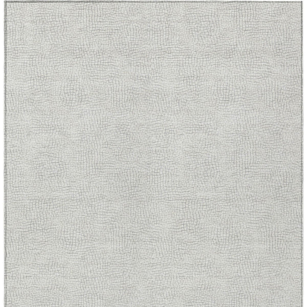 Homeroots 3' Artichoke Green Geometric Washable Area Rug For Indoor And Outdoor Spaces - Durable Style! 10' X 14' Polyester 602454