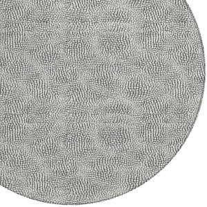 Homeroots 3' Artichoke Green Geometric Washable Area Rug For Indoor And Outdoor Spaces - Durable Style! 8' Round Polyester 602457