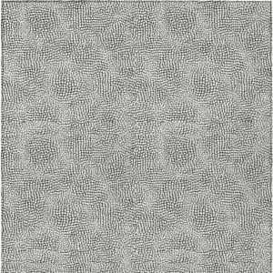 Homeroots 3' Artichoke Green Geometric Washable Area Rug For Indoor And Outdoor Spaces - Durable Style! 8' X 10' Polyester 602458