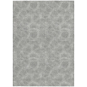 Homeroots 3' Artichoke Green Geometric Washable Area Rug For Indoor And Outdoor Spaces - Durable Style! 10' X 14' Polyester 602460