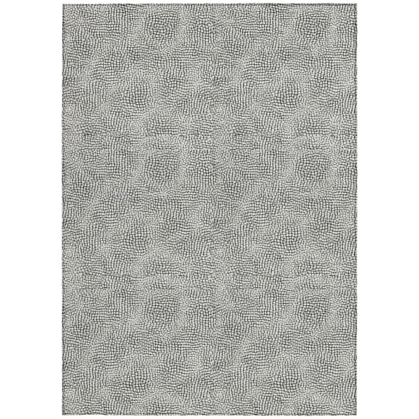 Homeroots 3' Artichoke Green Geometric Washable Area Rug For Indoor And Outdoor Spaces - Durable Style! 10' X 14' Polyester 602460
