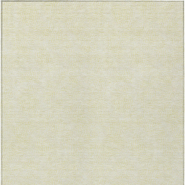 Homeroots 3' Artichoke Green Geometric Washable Area Rug For Indoor And Outdoor Spaces - Durable Style! 5' X 8' Polyester 602462