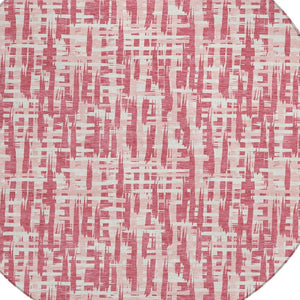 Homeroots 3' Stylish Black, Gray, And Ivory Abstract Washable Area Rug For Indoor And Outdoor Spaces 8' Round Polyester 602475