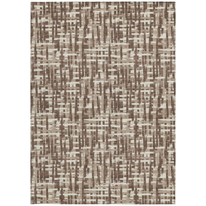 Homeroots 3' Stylish Black, Gray, And Ivory Abstract Washable Area Rug For Indoor And Outdoor Spaces 3' X 5' Polyester 602479
