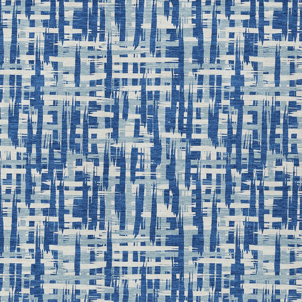 Homeroots 3' Stylish Black, Gray, And Ivory Abstract Washable Area Rug For Indoor And Outdoor Spaces 5' X 8' Polyester 602486