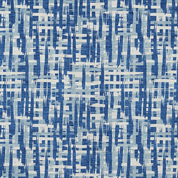 Homeroots 3' Stylish Black, Gray, And Ivory Abstract Washable Area Rug For Indoor And Outdoor Spaces 8' X 10' Polyester 602488