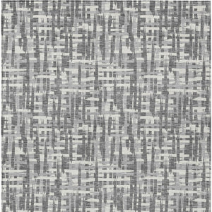 Homeroots 3' Stylish Black, Gray, And Ivory Abstract Washable Area Rug For Indoor And Outdoor Spaces 3' X 5' Polyester 602503