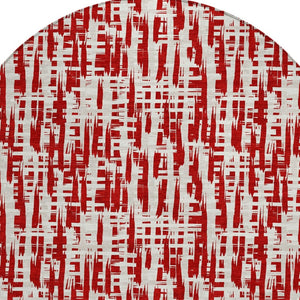 Homeroots 3' Stylish Black, Gray, And Ivory Abstract Washable Area Rug For Indoor And Outdoor Spaces 8' Round Polyester 602517