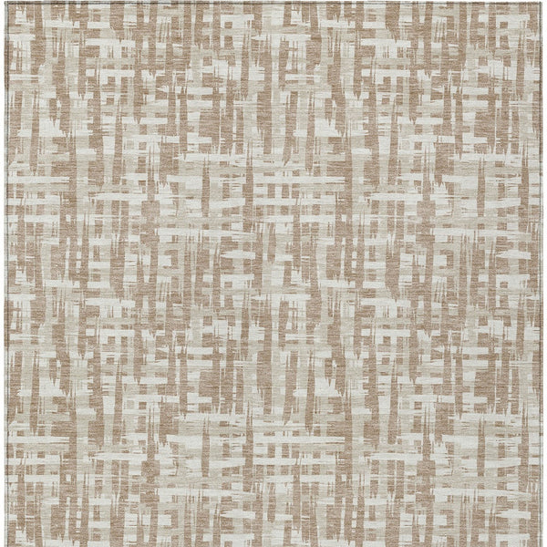Homeroots 3' Stylish Black, Gray, And Ivory Abstract Washable Area Rug For Indoor And Outdoor Spaces 3' X 5' Polyester 602521