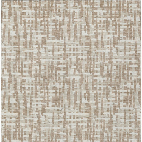 Homeroots 3' Stylish Black, Gray, And Ivory Abstract Washable Area Rug For Indoor And Outdoor Spaces 10' X 14' Polyester 602526