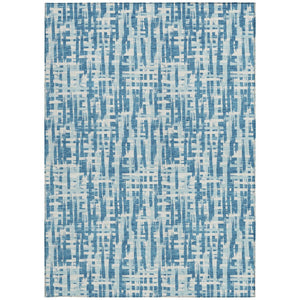 Homeroots 3' Stylish Black, Gray, And Ivory Abstract Washable Area Rug For Indoor And Outdoor Spaces 10' X 14' Polyester 602532