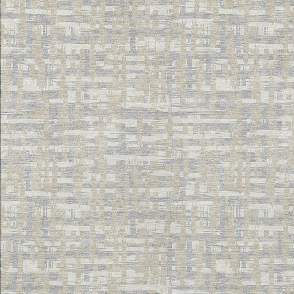 Homeroots 3' Beige And Gray Abstract Washable Indoor-outdoor Area Rug For Stylish Spaces And Durability 8' X 10' Polyester 602542