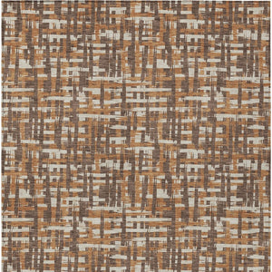 Homeroots 3' Beige And Gray Abstract Washable Indoor-outdoor Area Rug For Stylish Spaces And Durability 5' X 8' Polyester 602552
