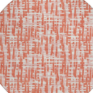 Homeroots 3' Beige And Gray Abstract Washable Indoor-outdoor Area Rug For Stylish Spaces And Durability 8' Round Polyester 602559