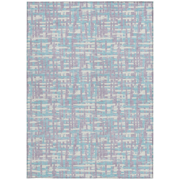 Homeroots 3' Beige And Gray Abstract Washable Indoor-outdoor Area Rug For Stylish Spaces And Durability 8' X 10' Polyester 602566