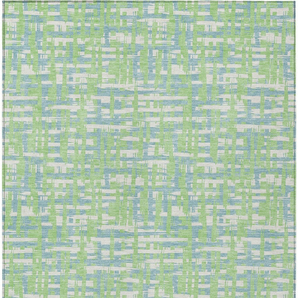 Homeroots 3' Beige And Gray Abstract Washable Indoor-outdoor Area Rug For Stylish Spaces And Durability 5' X 8' Polyester 602570