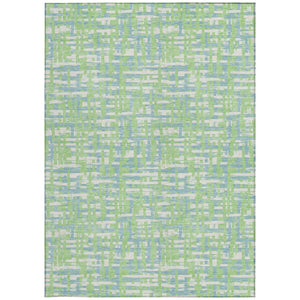 Homeroots 3' Beige And Gray Abstract Washable Indoor-outdoor Area Rug For Stylish Spaces And Durability 8' X 10' Polyester 602572