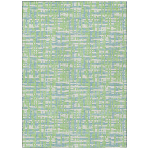 Homeroots 3' Beige And Gray Abstract Washable Indoor-outdoor Area Rug For Stylish Spaces And Durability 8' X 10' Polyester 602572