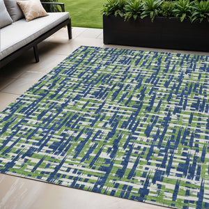 Homeroots 3' Beige And Gray Abstract Washable Indoor-outdoor Area Rug For Stylish Spaces And Durability 5' X 8' Polyester 602576
