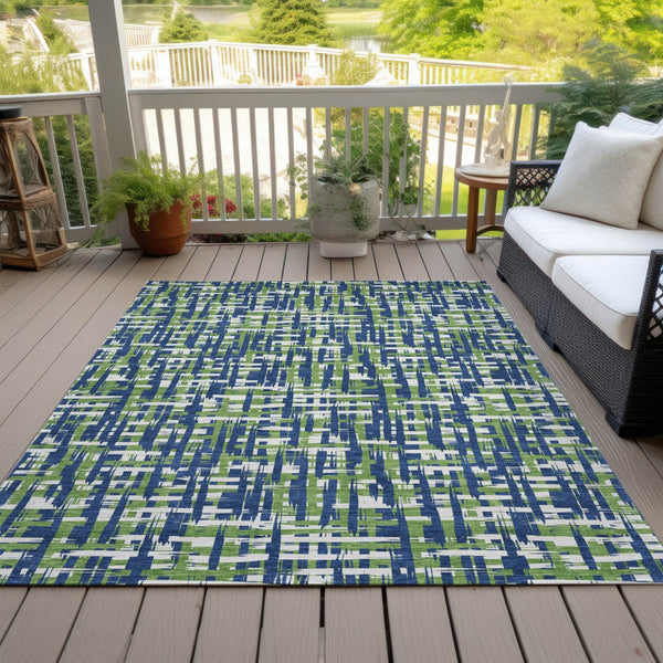 Homeroots 3' Beige And Gray Abstract Washable Indoor-outdoor Area Rug For Stylish Spaces And Durability 5' X 8' Polyester 602576