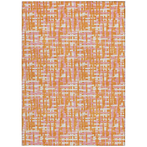 Homeroots 3' Beige And Gray Abstract Washable Indoor-outdoor Area Rug For Stylish Spaces And Durability 3' X 5' Polyester 602581