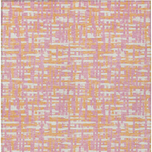 Homeroots 3' Beige And Gray Abstract Washable Indoor-outdoor Area Rug For Stylish Spaces And Durability 5' X 8' Polyester 602588