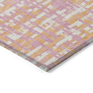 Homeroots 3' Beige And Gray Abstract Washable Indoor-outdoor Area Rug For Stylish Spaces And Durability 9' X 12' Polyester 602591