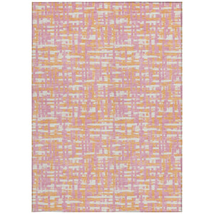 Homeroots 3' Beige And Gray Abstract Washable Indoor-outdoor Area Rug For Stylish Spaces And Durability 10' X 14' Polyester 602592