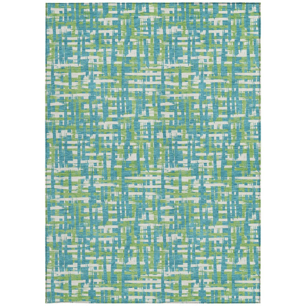Homeroots 3' Beige And Gray Abstract Washable Indoor-outdoor Area Rug For Stylish Spaces And Durability 5' X 8' Polyester 602600