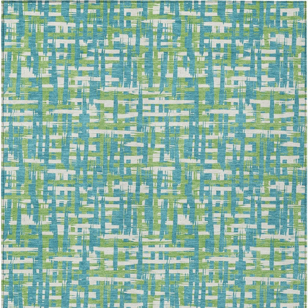 Homeroots 3' Beige And Gray Abstract Washable Indoor-outdoor Area Rug For Stylish Spaces And Durability 8' X 10' Polyester 602602