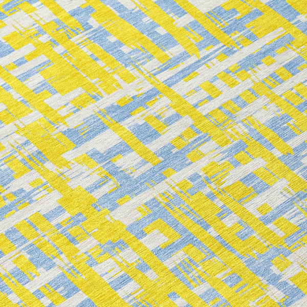 Homeroots 3' Beige And Gray Abstract Washable Indoor-outdoor Area Rug For Stylish Spaces And Durability 3' X 5' Polyester 602605