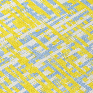 Homeroots 3' Beige And Gray Abstract Washable Indoor-outdoor Area Rug For Stylish Spaces And Durability 5' X 8' Polyester 602606