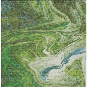 Homeroots 3' Beige Pink And Blue Abstract Washable Area Rug - Perfect For Indoor And Outdoor Spaces, Durable Design 8' X 10' Polyester 602626