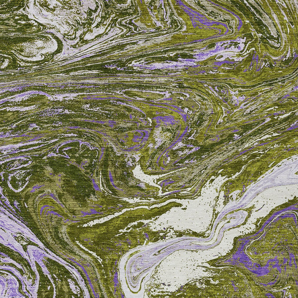 Homeroots 3' Beige Pink And Blue Abstract Washable Area Rug - Perfect For Indoor And Outdoor Spaces, Durable Design 8' X 10' Polyester 602650