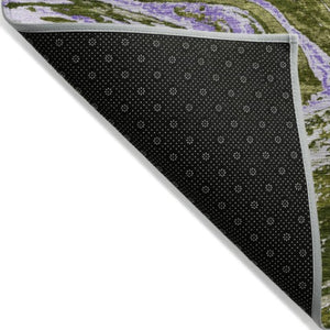 Homeroots 3' Beige Pink And Blue Abstract Washable Area Rug - Perfect For Indoor And Outdoor Spaces, Durable Design 9' X 12' Polyester 602651