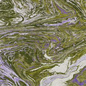 Homeroots 3' Beige Pink And Blue Abstract Washable Area Rug - Perfect For Indoor And Outdoor Spaces, Durable Design 9' X 12' Polyester 602651