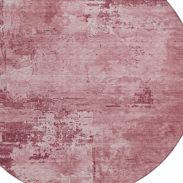 Homeroots 3' Beige And Gray Abstract Washable Indoor Outdoor Area Rug For Versatile Home Decor Solutions 8' Round Polyester 602691