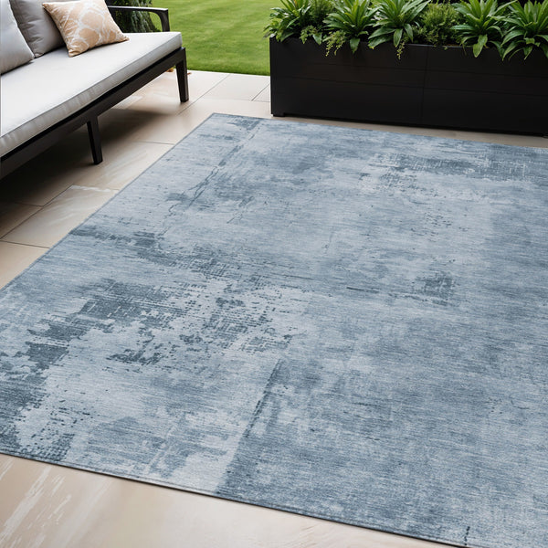 Homeroots 3' Beige And Gray Abstract Washable Indoor Outdoor Area Rug For Versatile Home Decor Solutions 5' X 8' Polyester 602696