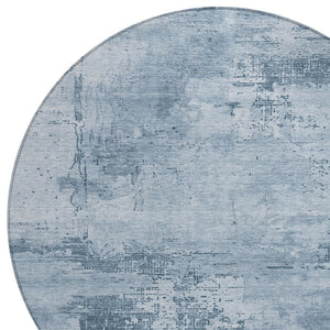 Homeroots 3' Beige And Gray Abstract Washable Indoor Outdoor Area Rug For Versatile Home Decor Solutions 8' Round Polyester 602697