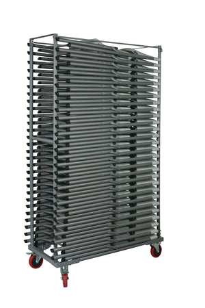 OSP Home Furnishings Caddy for Stacking Chairs Heavy Gauge Steel Rolling Transport Holds 28 Seats TC103