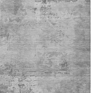 Homeroots 3' Beige And Gray Abstract Washable Indoor Outdoor Area Rug For Versatile Home Decor Solutions 8' X 10' Polyester 602710