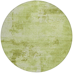 Homeroots 3' Beige And Gray Abstract Washable Indoor Outdoor Area Rug For Versatile Home Decor Solutions 8' Round Polyester 602715