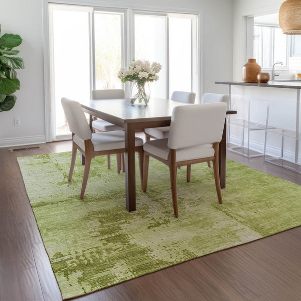 Homeroots 3' Beige And Gray Abstract Washable Indoor Outdoor Area Rug For Versatile Home Decor Solutions 8' X 10' Polyester 602716