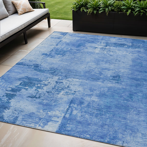 Homeroots 3' Beige And Gray Abstract Washable Indoor Outdoor Area Rug For Versatile Home Decor Solutions 5' X 8' Polyester 602726